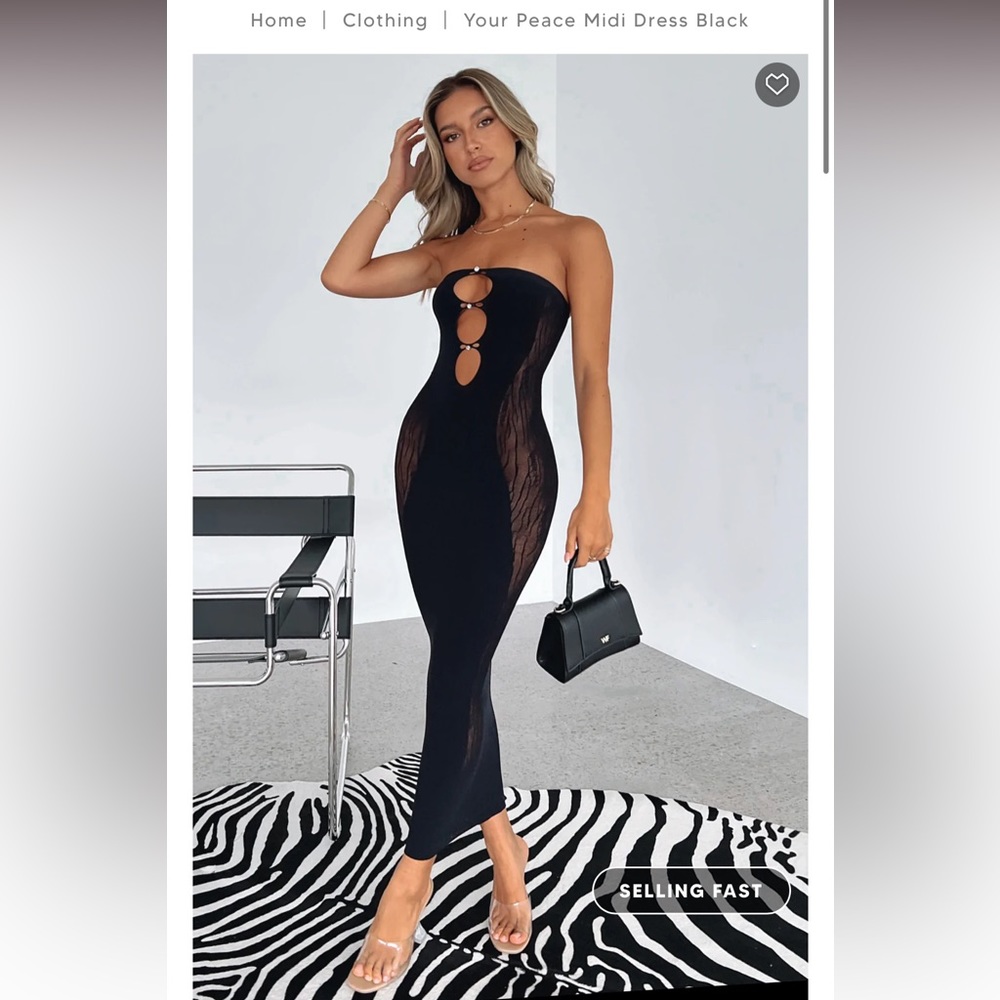 BRAND NEW your peace midi dress - Black